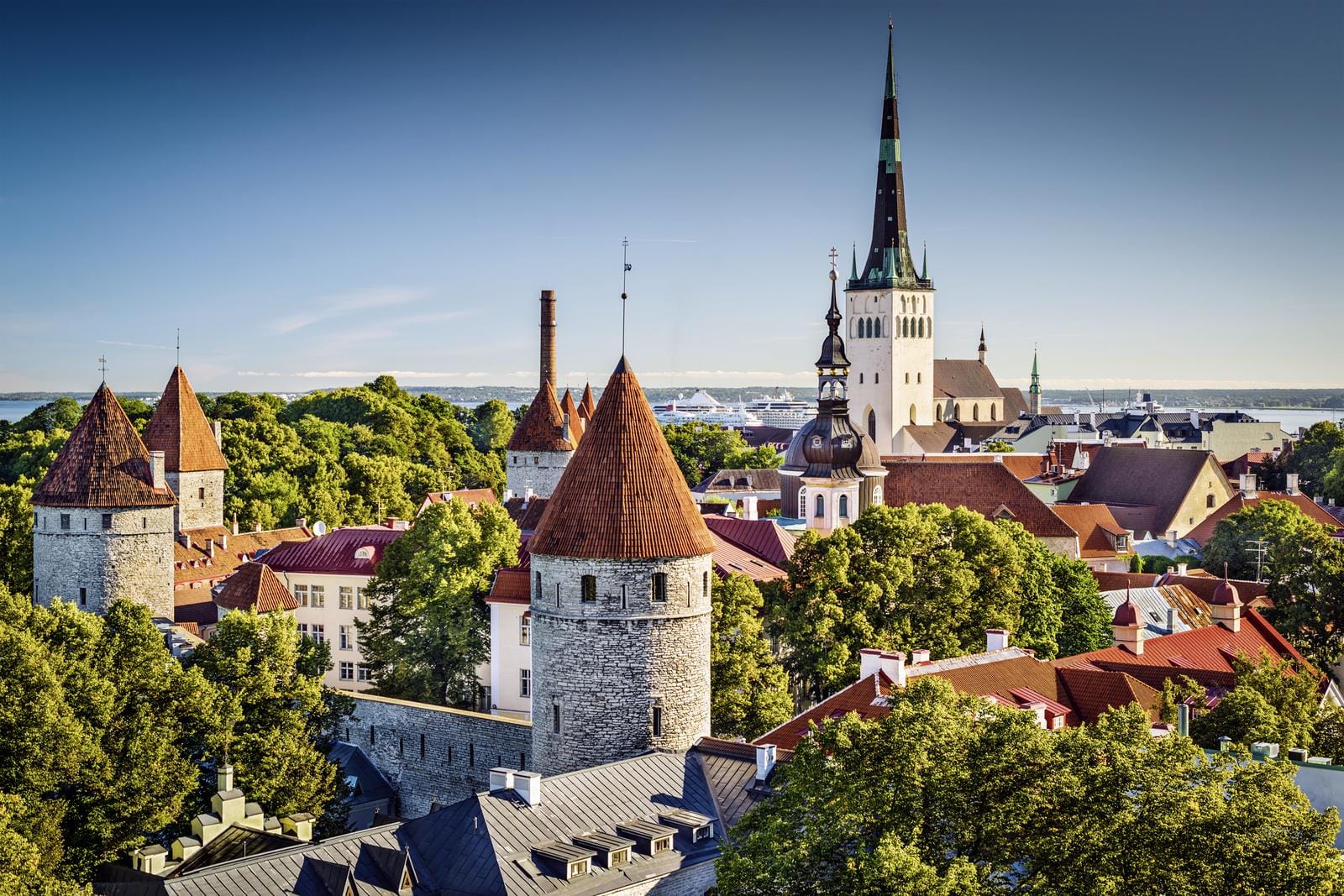 Die historische Altstadt von Tallinn begeistert mit mittelalterlichen Türmen, roten Dächern und maritimem Flair