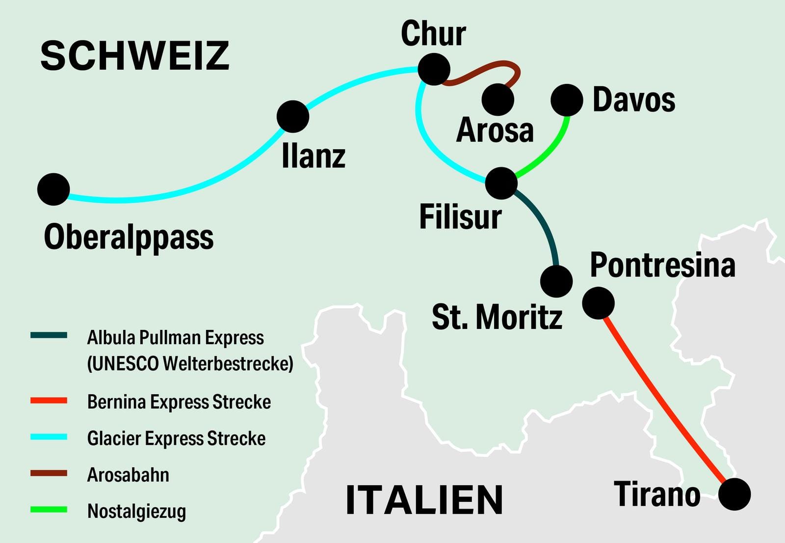 Übersichtskarte der BIG FIVE