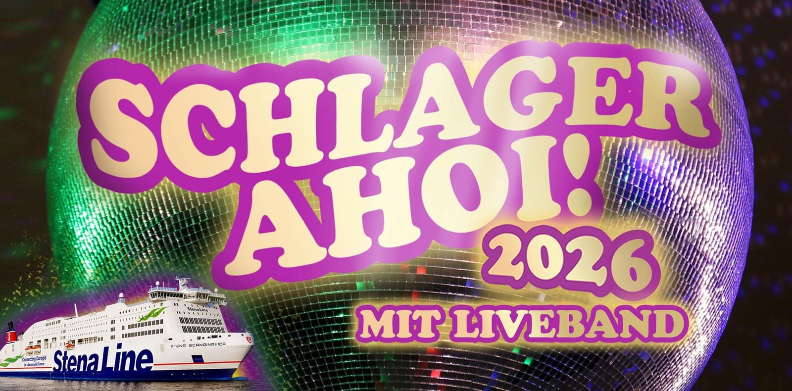 Ein Schiff von Stena Line auf glitzerndem Wasser – unvergessliche Urlaubsmomente.