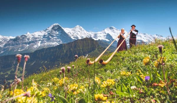 Berner Oberland mit Jungfraujoch, Eiger, Mönch und Jungfrau