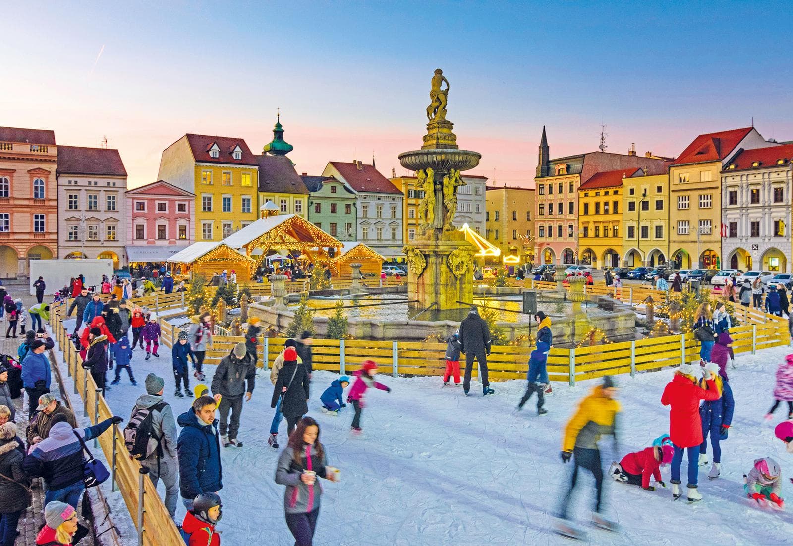 Deutschland-Budweis-Weihnachtsmarkt
