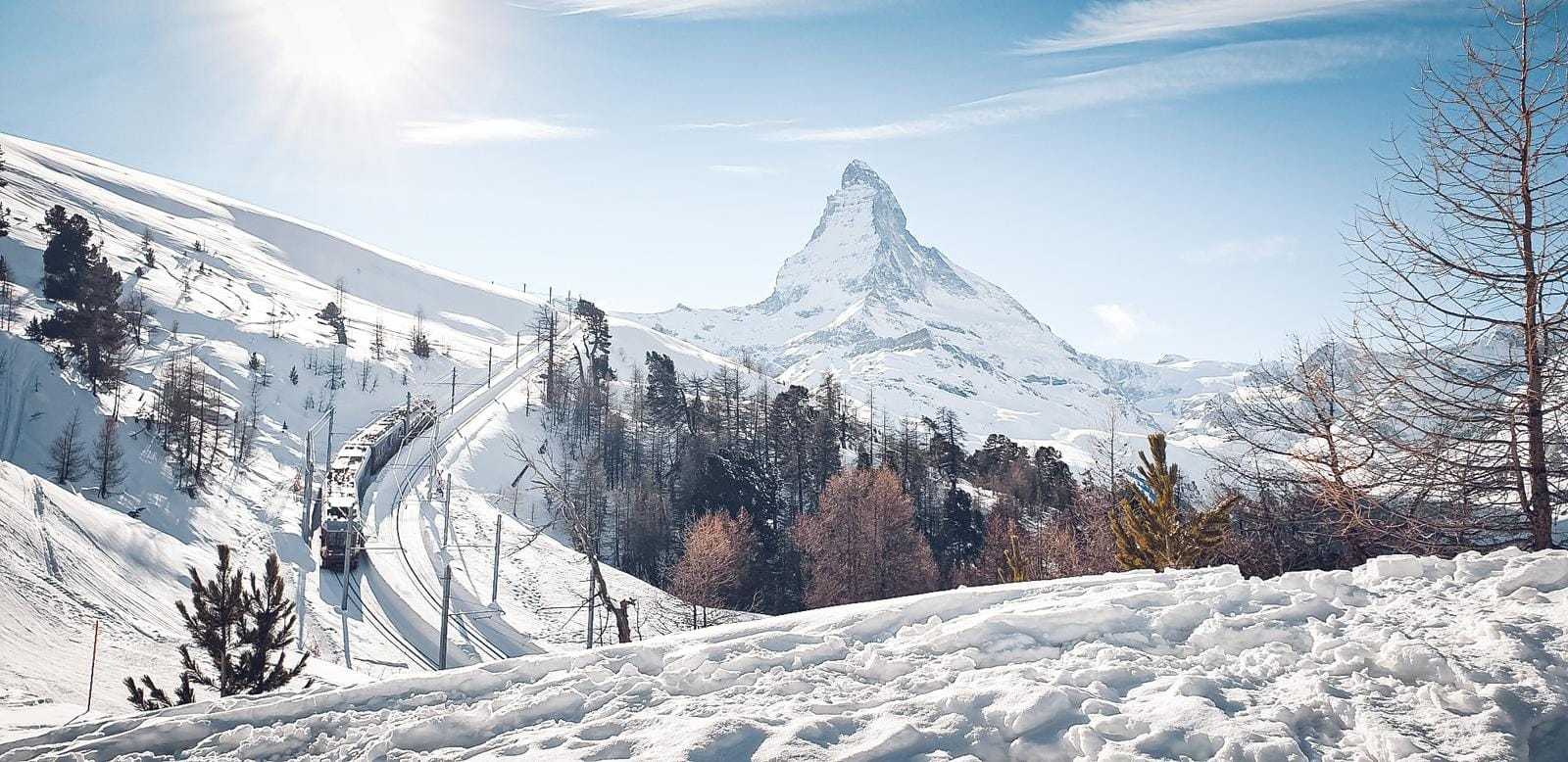 Gornergrat Bahn mit Matterhorn