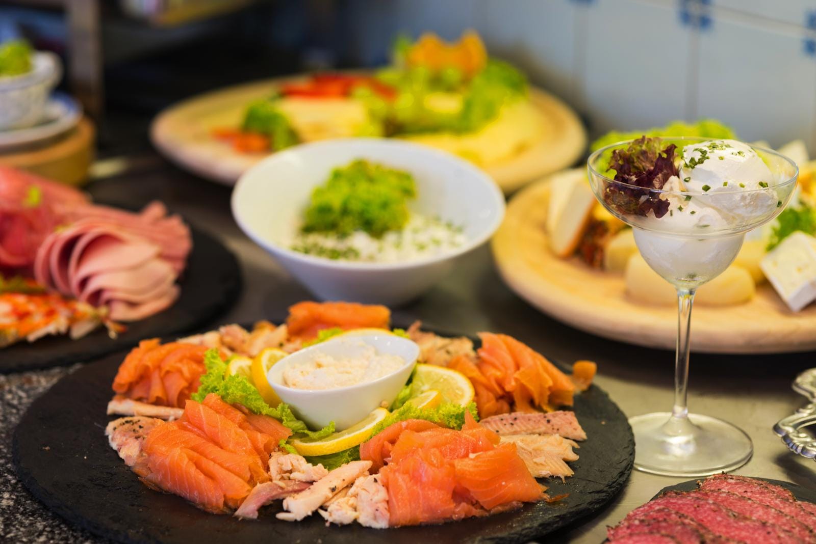 Leckeres Frühstückbufett im Hotel Sylter Domizil