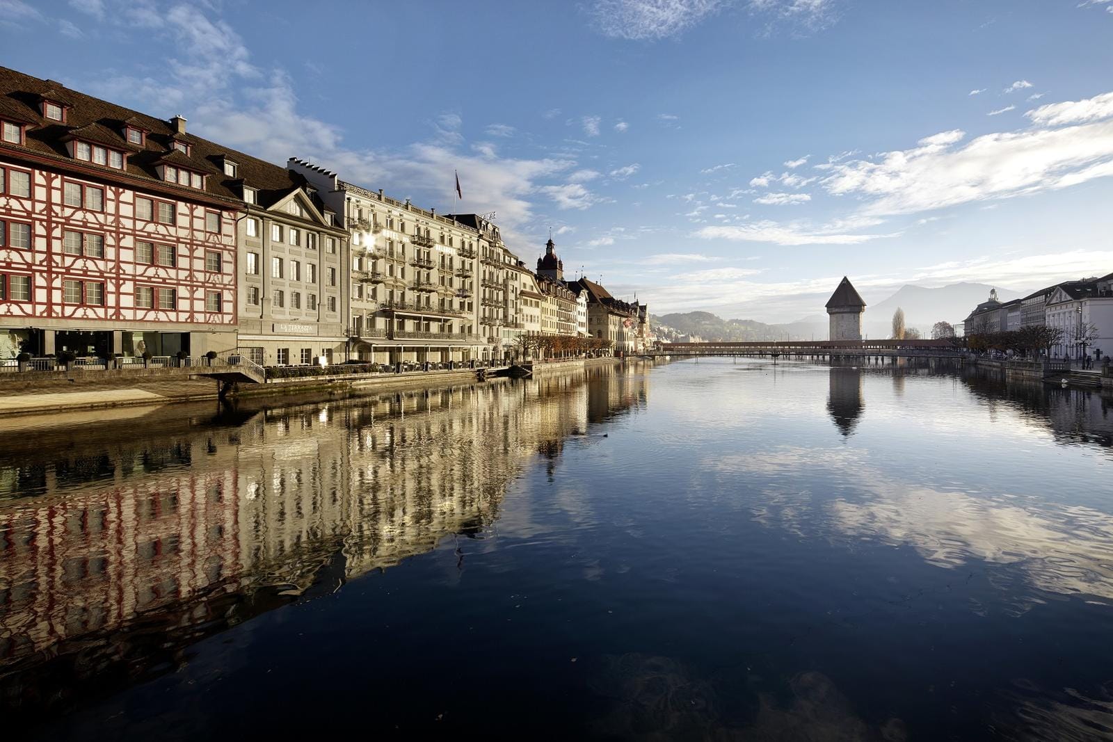 Luzerner Altstadt mit Kapellbrücke