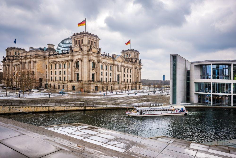 Reichstag im Winter