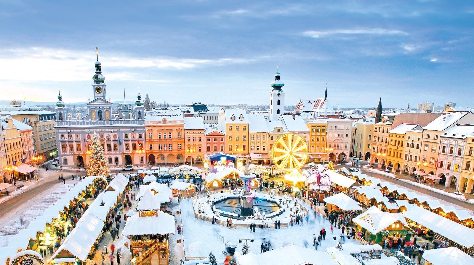 Tschechien-Budweis-Weihnachtsmarkt