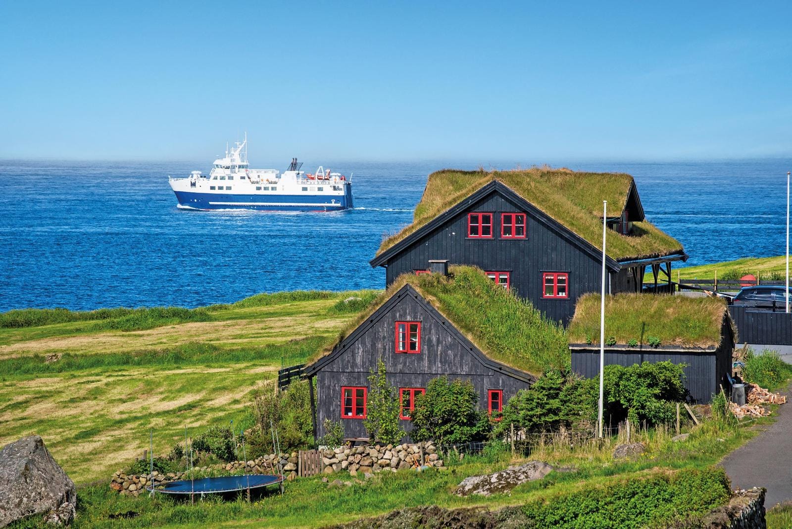 Island - Typische-FÀroer-HolzhÀuser