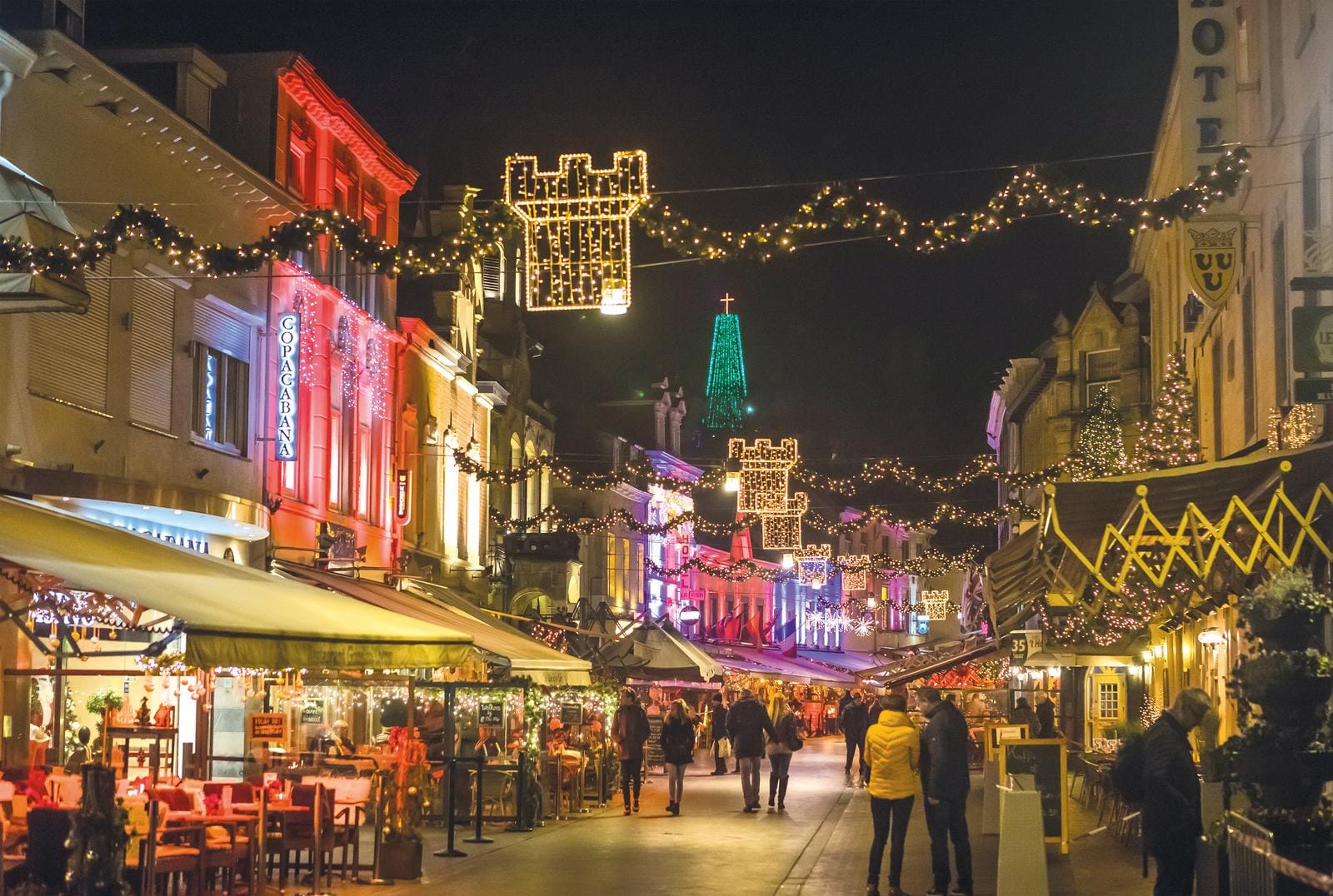 Niederlande-Weihnachtsstadt-Valkenburg