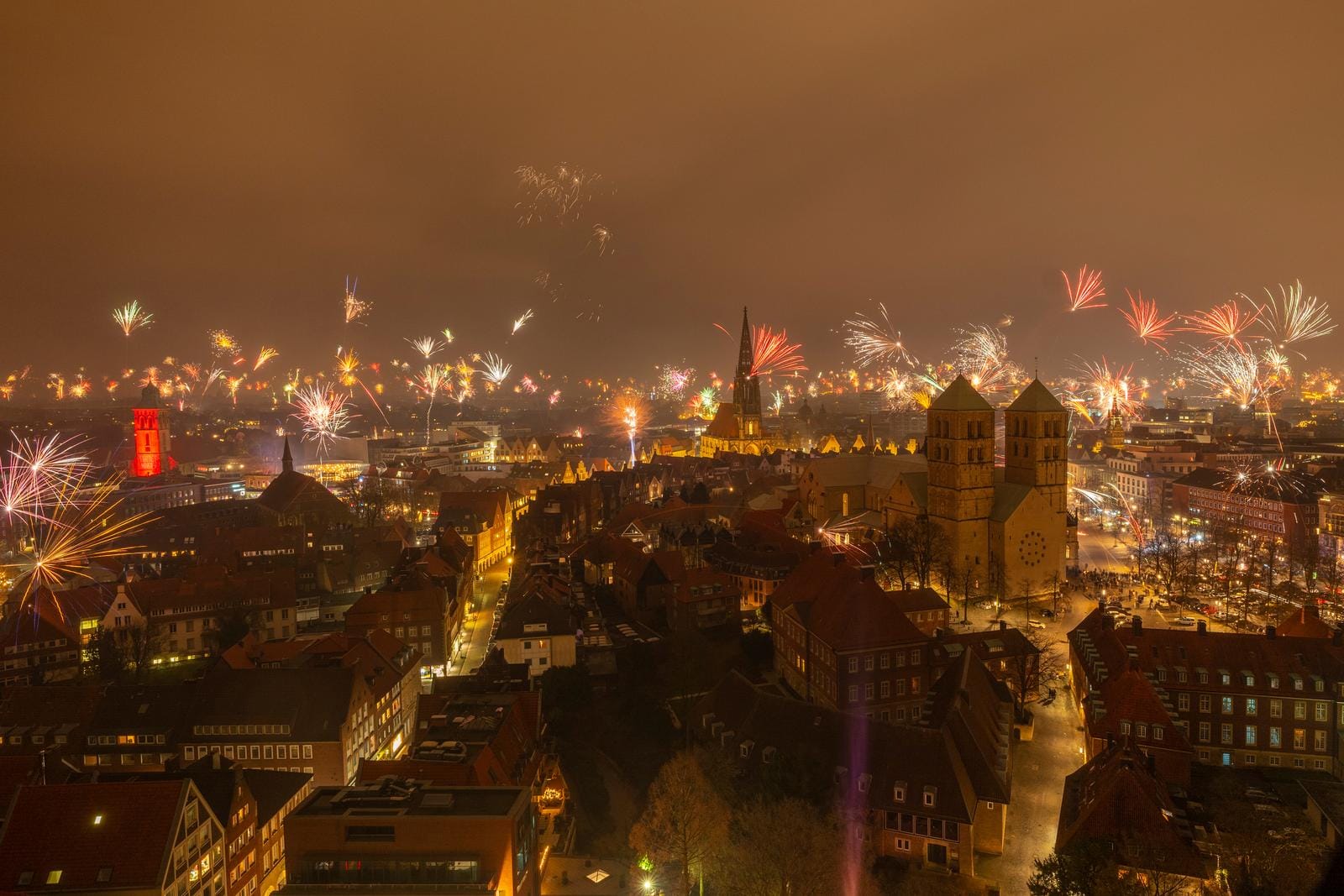 Feuerwerk in Münster