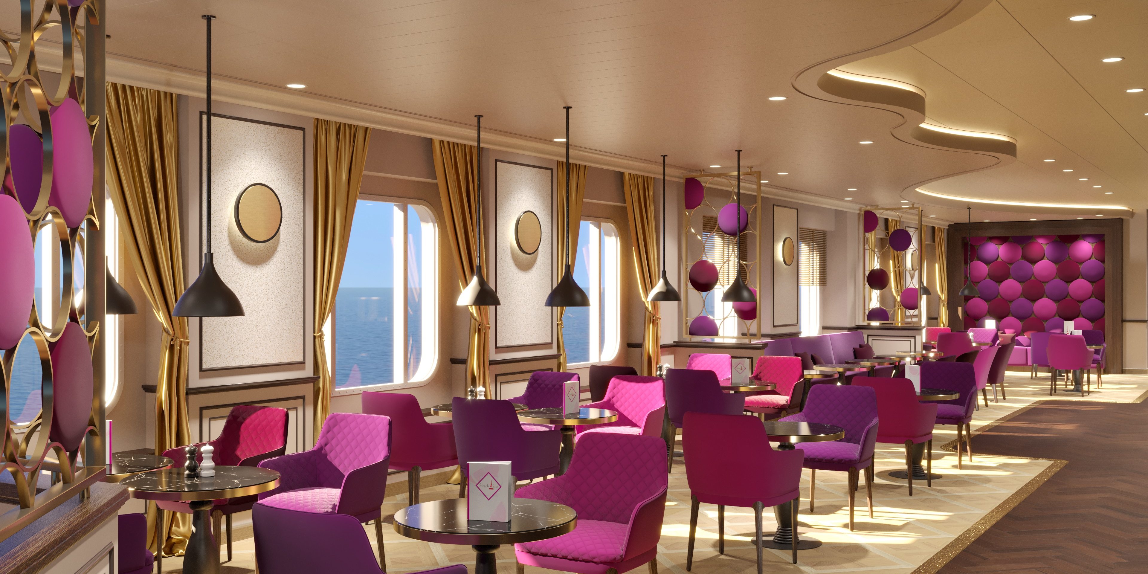 Neu auf Deck 10: French Kiss Bar & Bistro. (Foto: AIDA Cruises)